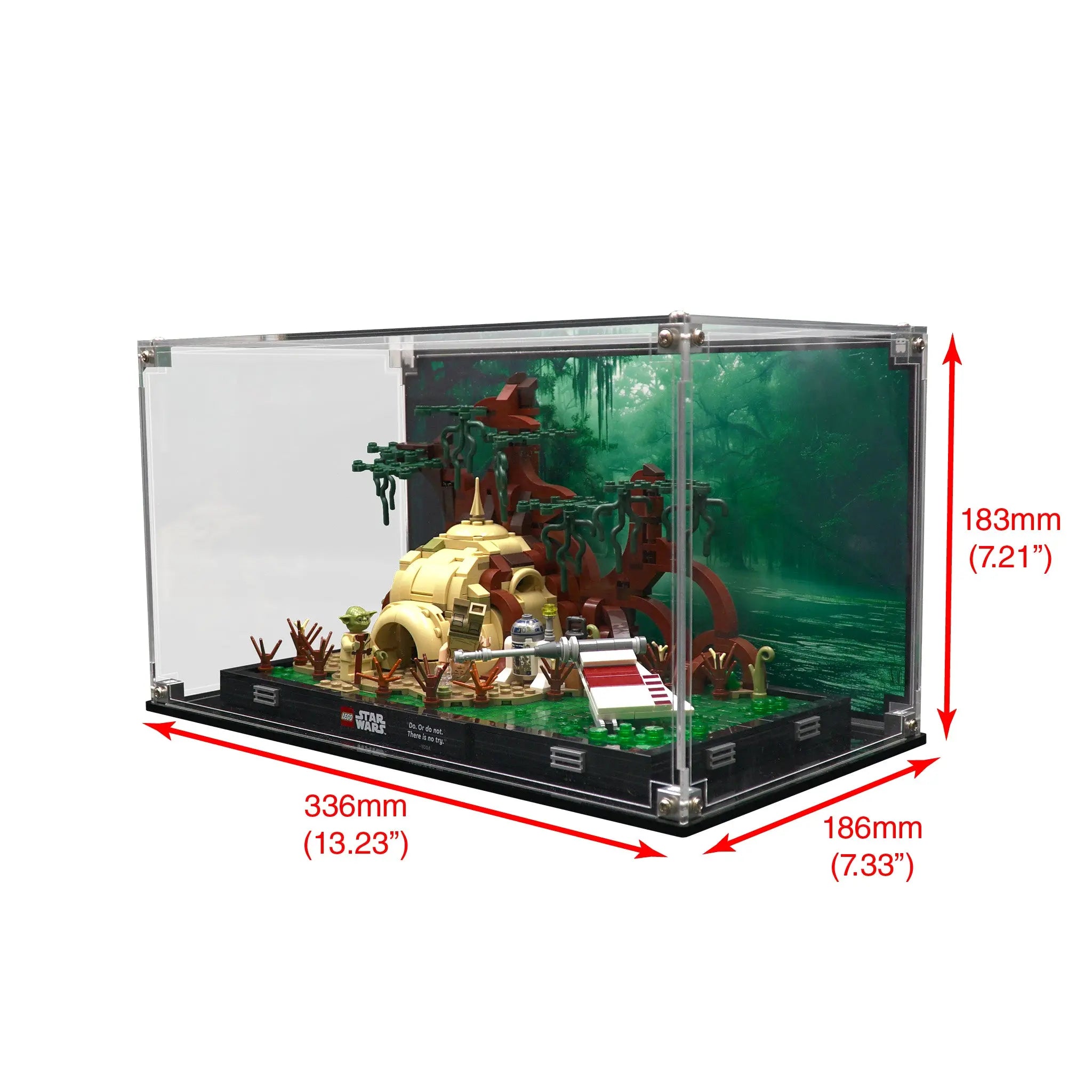 Display Case for 75330 - Dagobah Jedi Training Diorama