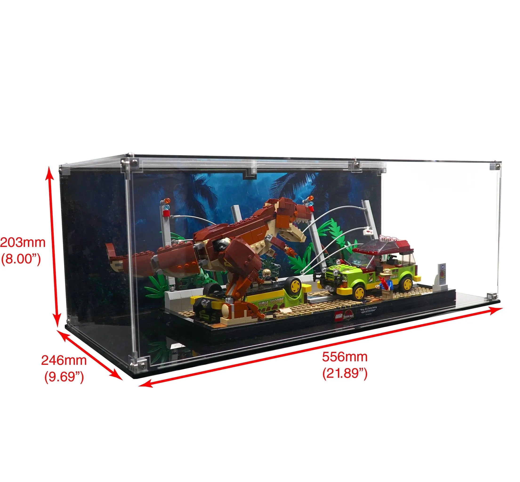 Display Case for 76956 - T. rex Breakout – Brickcessories