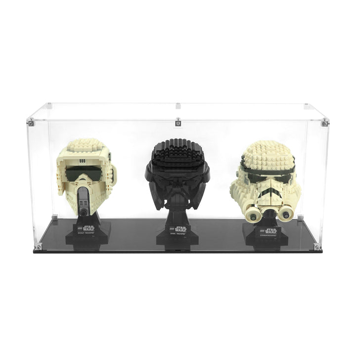 Display case for 3 Helmets