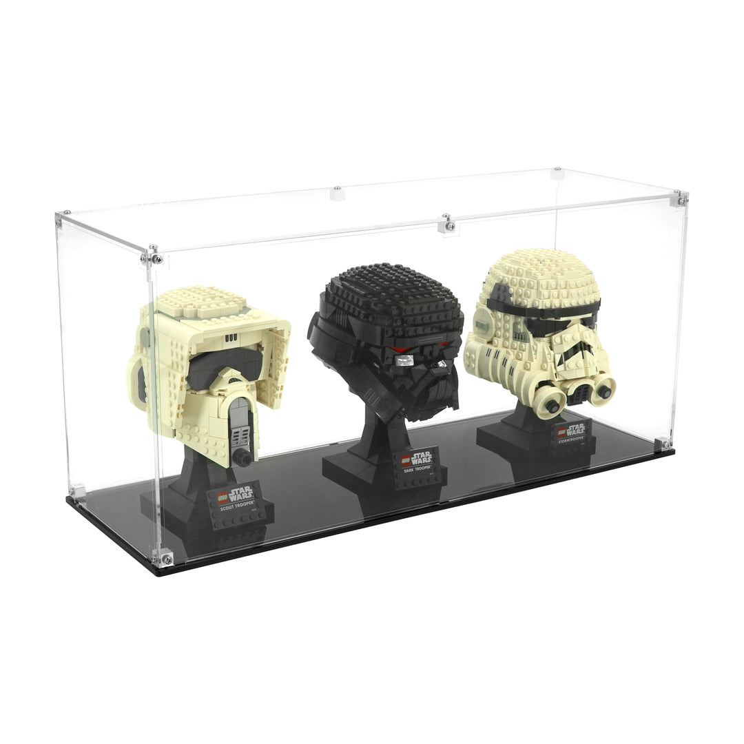 Brickcessories  Display case for 3 Helmets