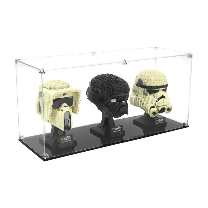 Display case for 3 Helmets