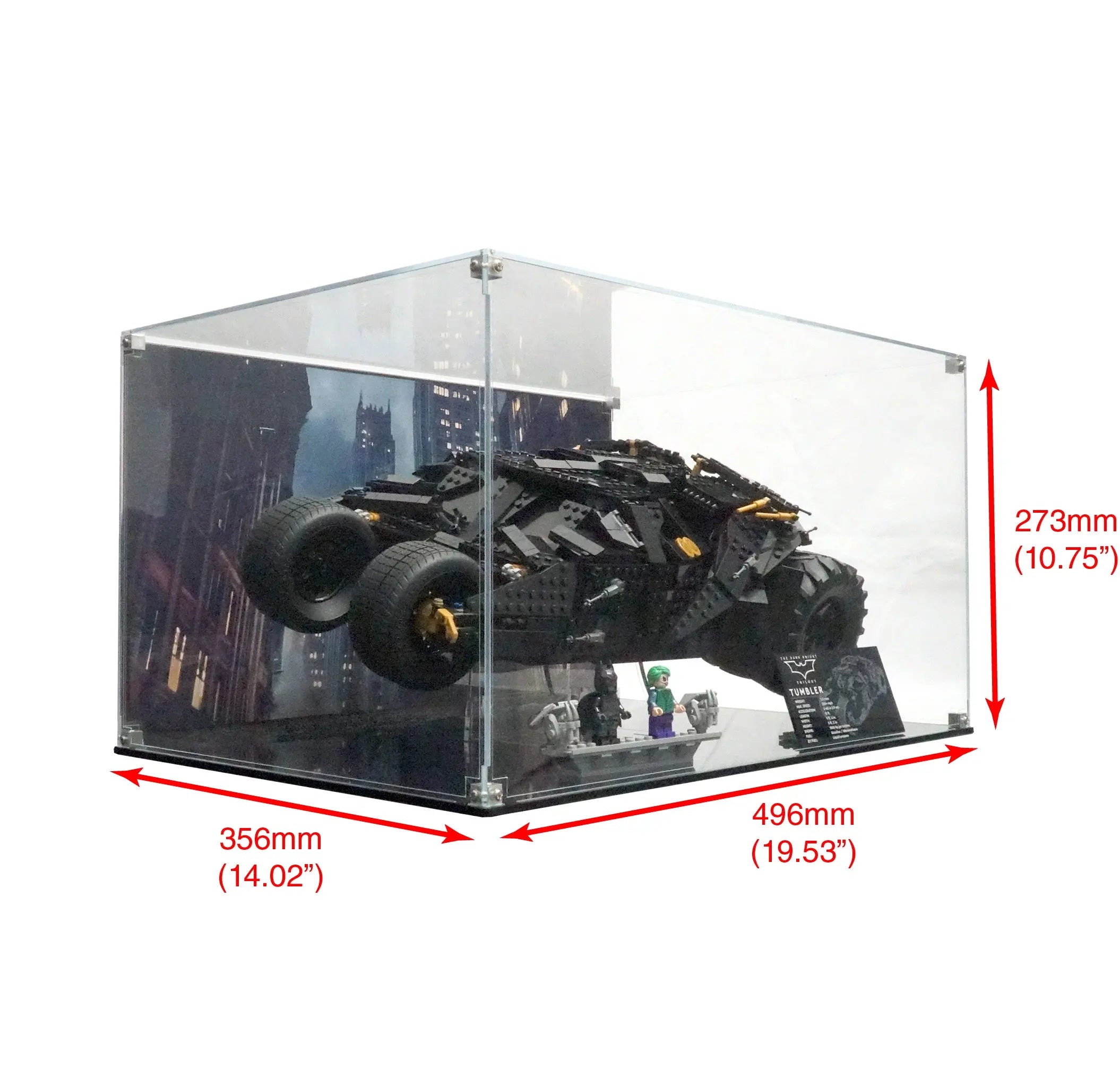 3dimension 5'8\"×11/16×2 1/4 LEGO 76240 Batman Batmobile Tumbler Set Parts List
