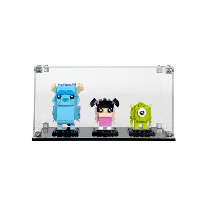 Display Case for LEGO BrickHeadz Sulley, Mike and Boo Figures (40861)