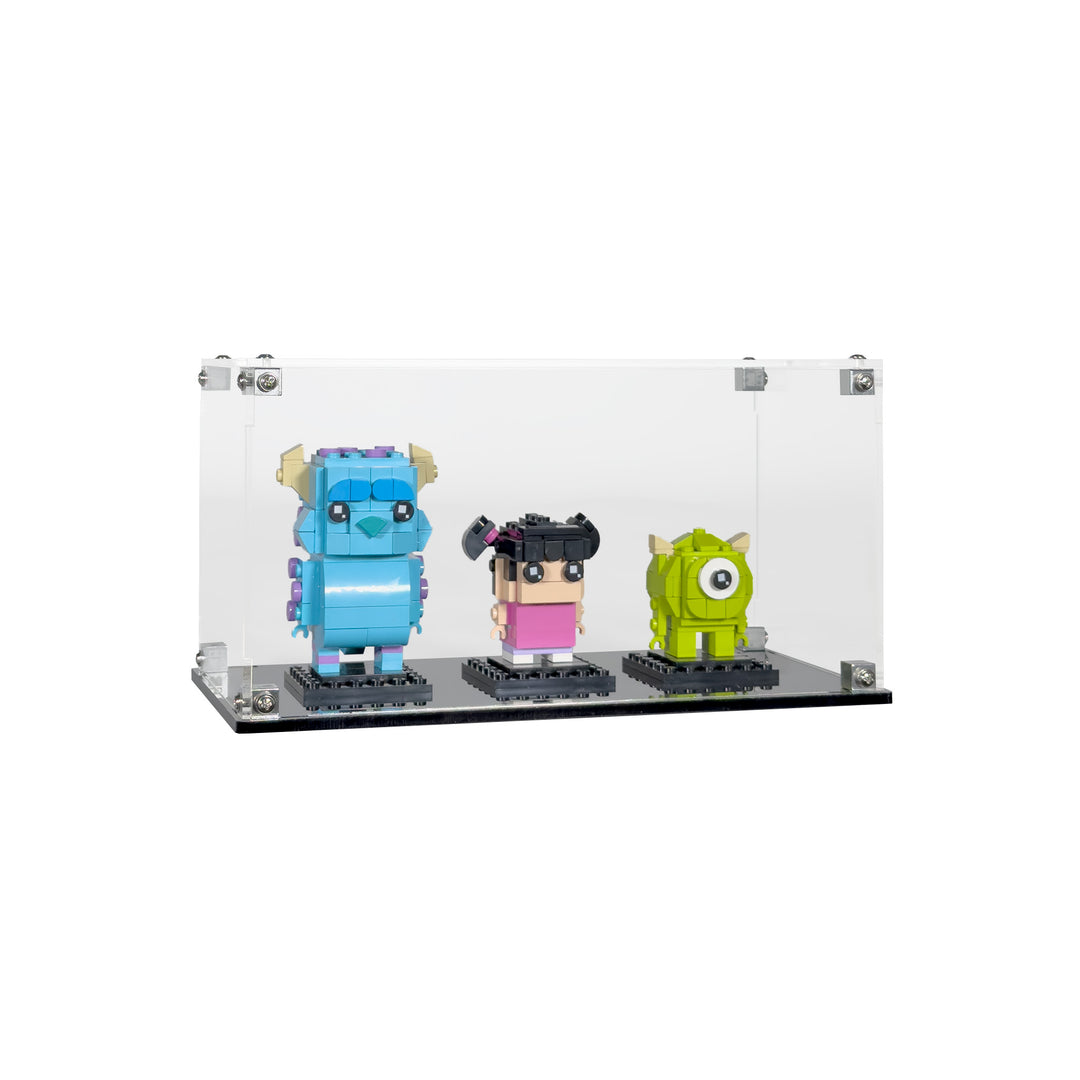 Display Case for LEGO BrickHeadz Sulley, Mike and Boo Figures (40861)