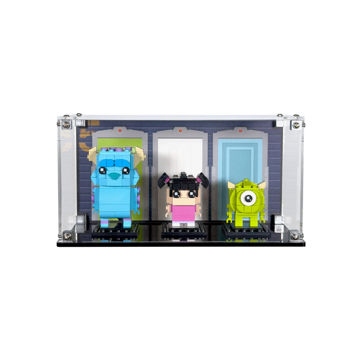 Display Case for LEGO BrickHeadz Sulley, Mike and Boo Figures (40861)