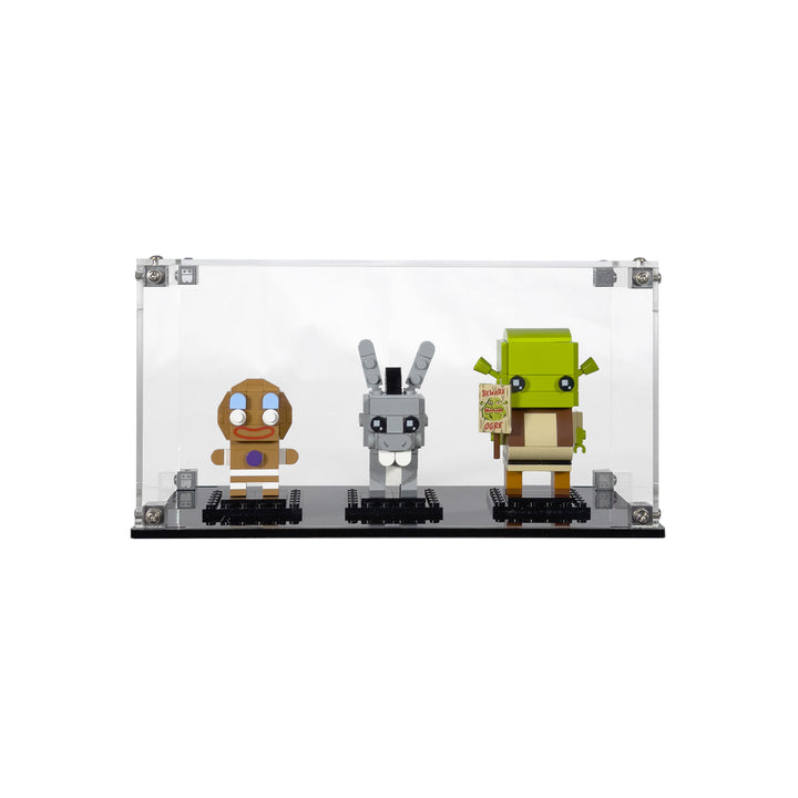 Display Case for LEGO BrickHeadz Shrek, Donkey & Gingy Figures (40923)