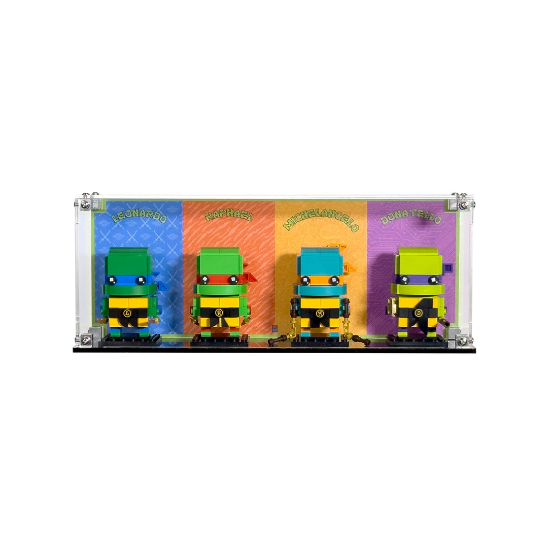 Display Case for LEGO BrickHeadz Teenage Mutant Ninja Turtles Figures (40878)
