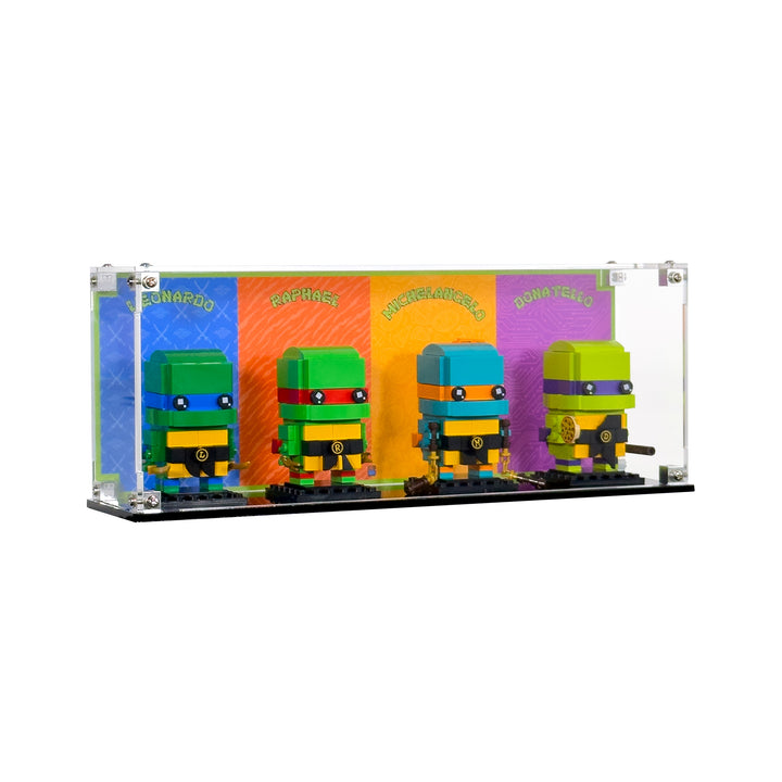 Display Case for LEGO BrickHeadz Teenage Mutant Ninja Turtles Figures (40878)