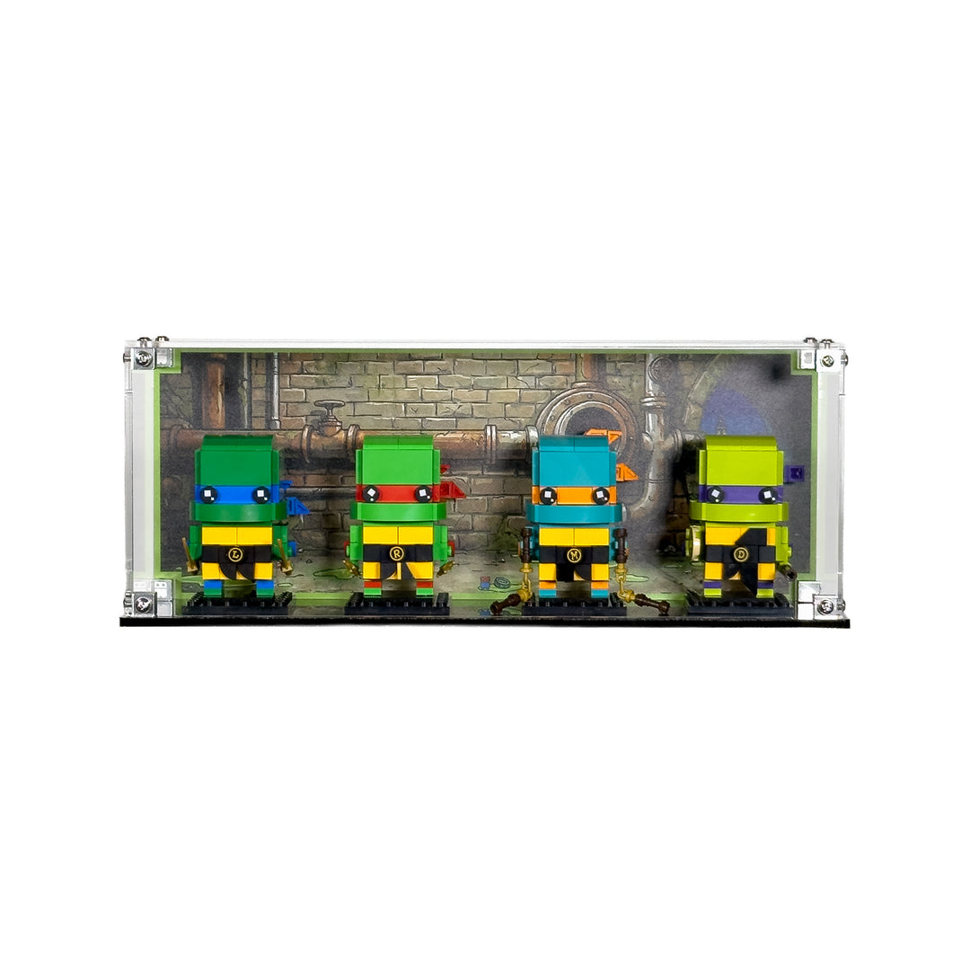 Display Case for LEGO BrickHeadz Teenage Mutant Ninja Turtles Figures (40878)