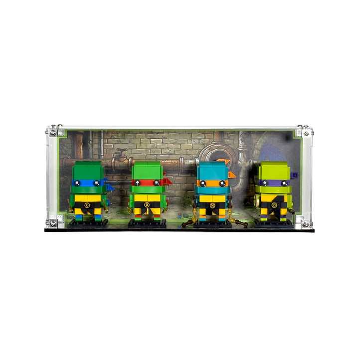 Display Case for LEGO BrickHeadz Teenage Mutant Ninja Turtles Figures (40878)