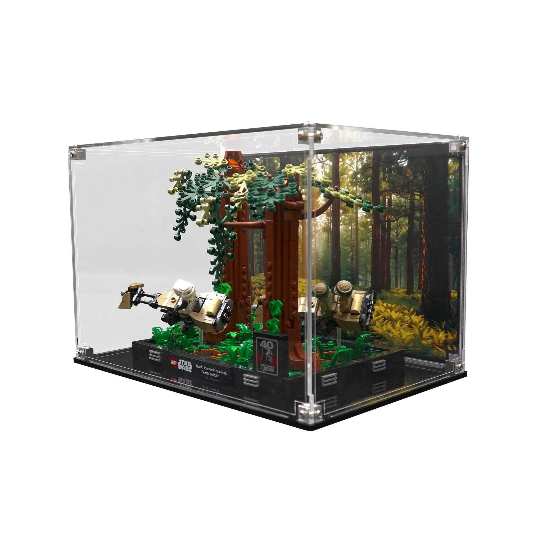 Display Case for 75353 - Endor Speeder Chase Diorama – Brickcessories