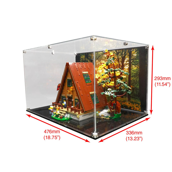 Brickcessories  Display Case for 21338 - A-Frame Cabin
