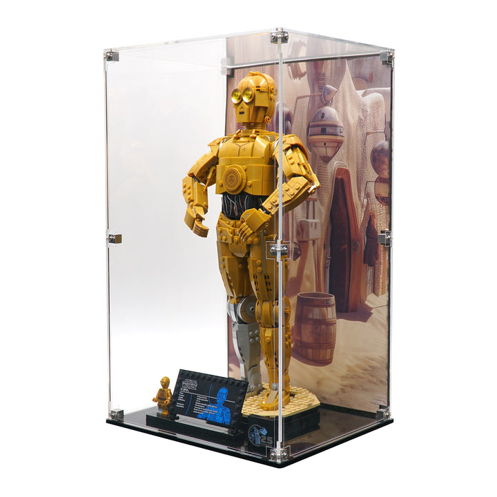 LEGO Star Wars display case for C-3PO.