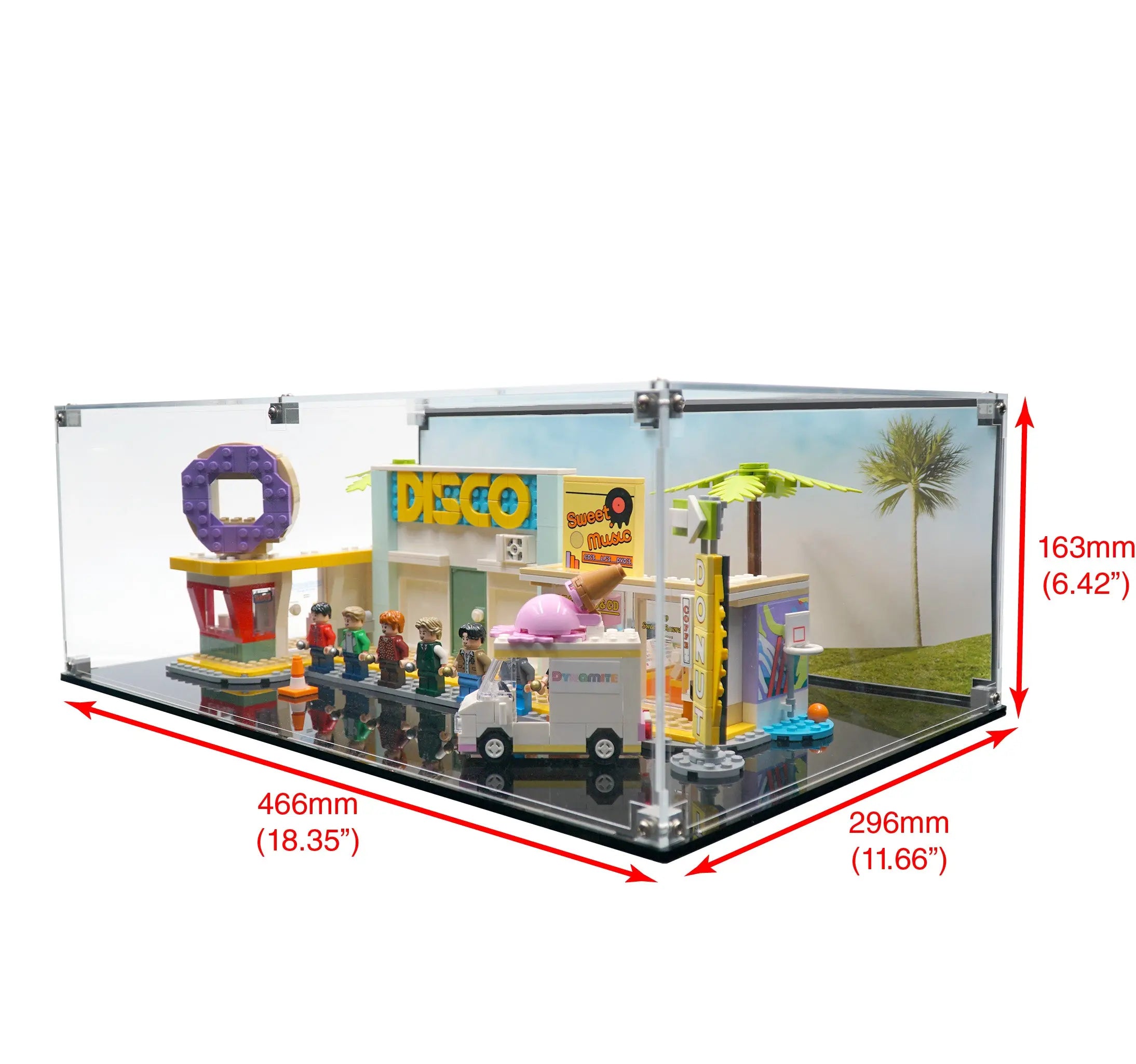 Display Case for LEGO 21339 BTS Dynamite | Brickcessories