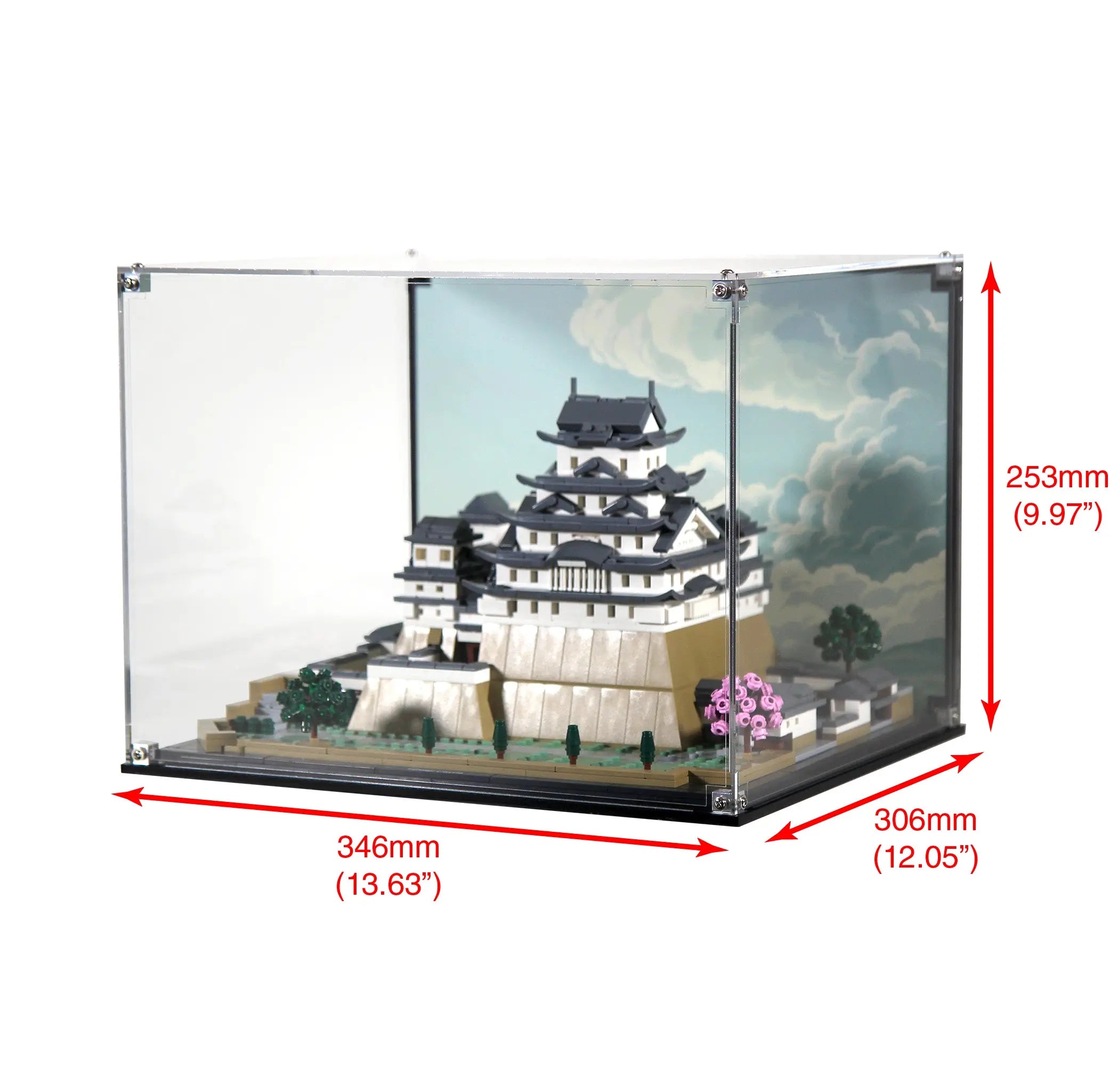 Display Case for LEGO 21060 Himeji Castle | Brickcessories