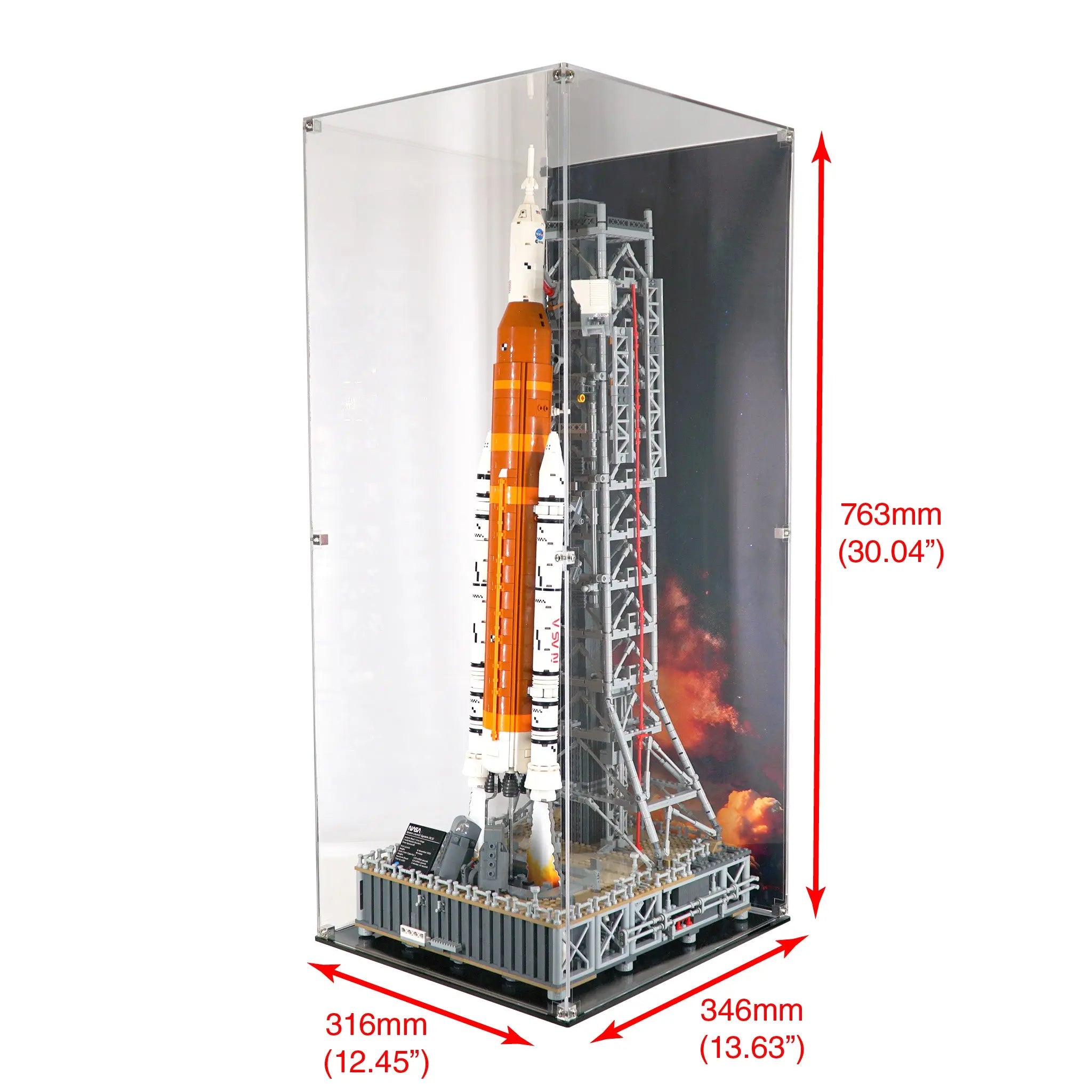 Display Case for LEGO 10341 NASA Artemis Space Launch System