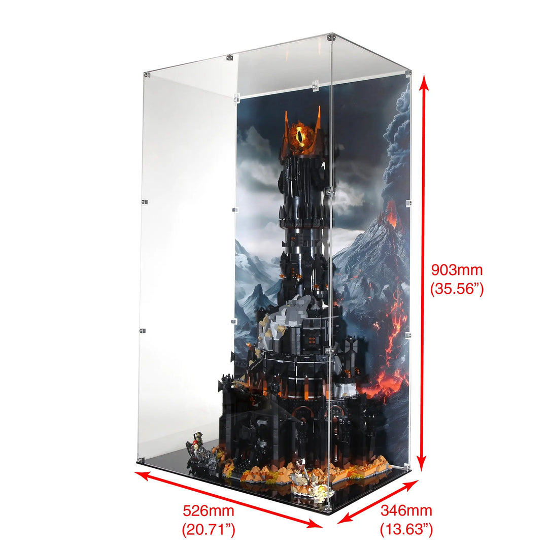 Brickcessories  Display Case for 10333 - The Lord of the Rings: Barad-dûr