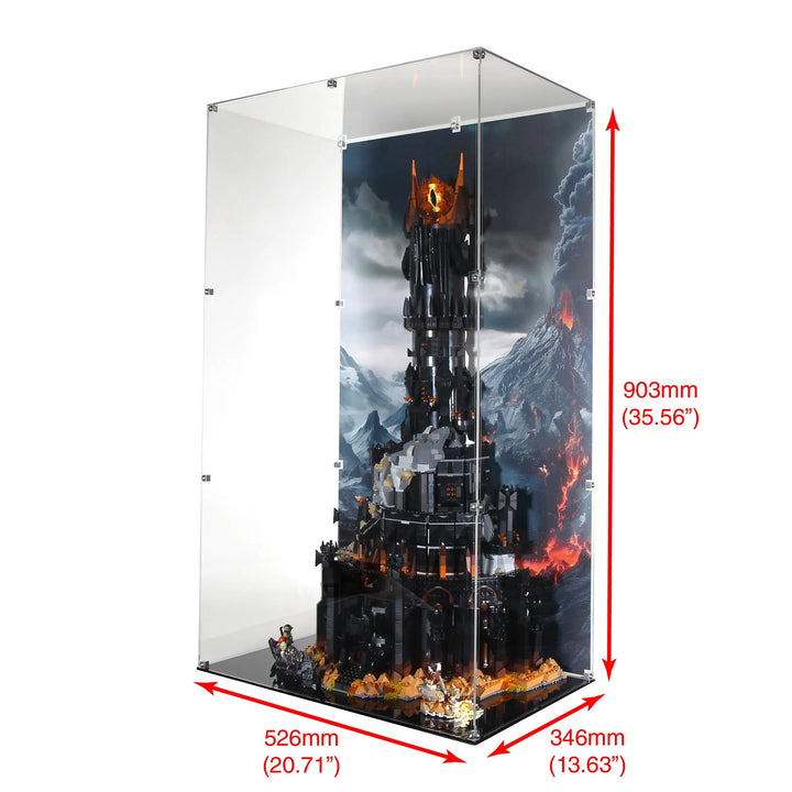 Brickcessories  Display Case for 10333 - The Lord of the Rings: Barad-dûr