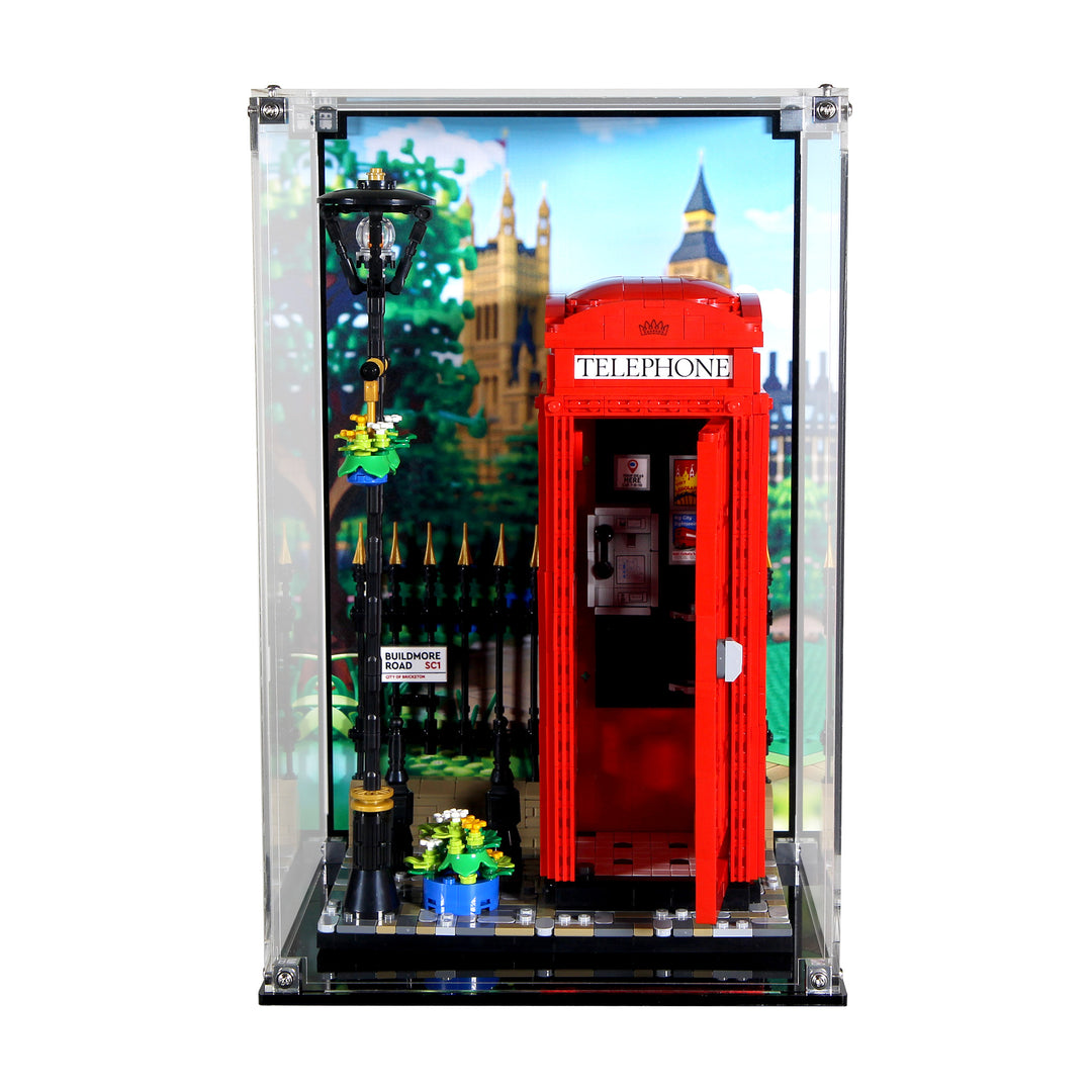 Display Case for 21347 - Red London Telephone Box