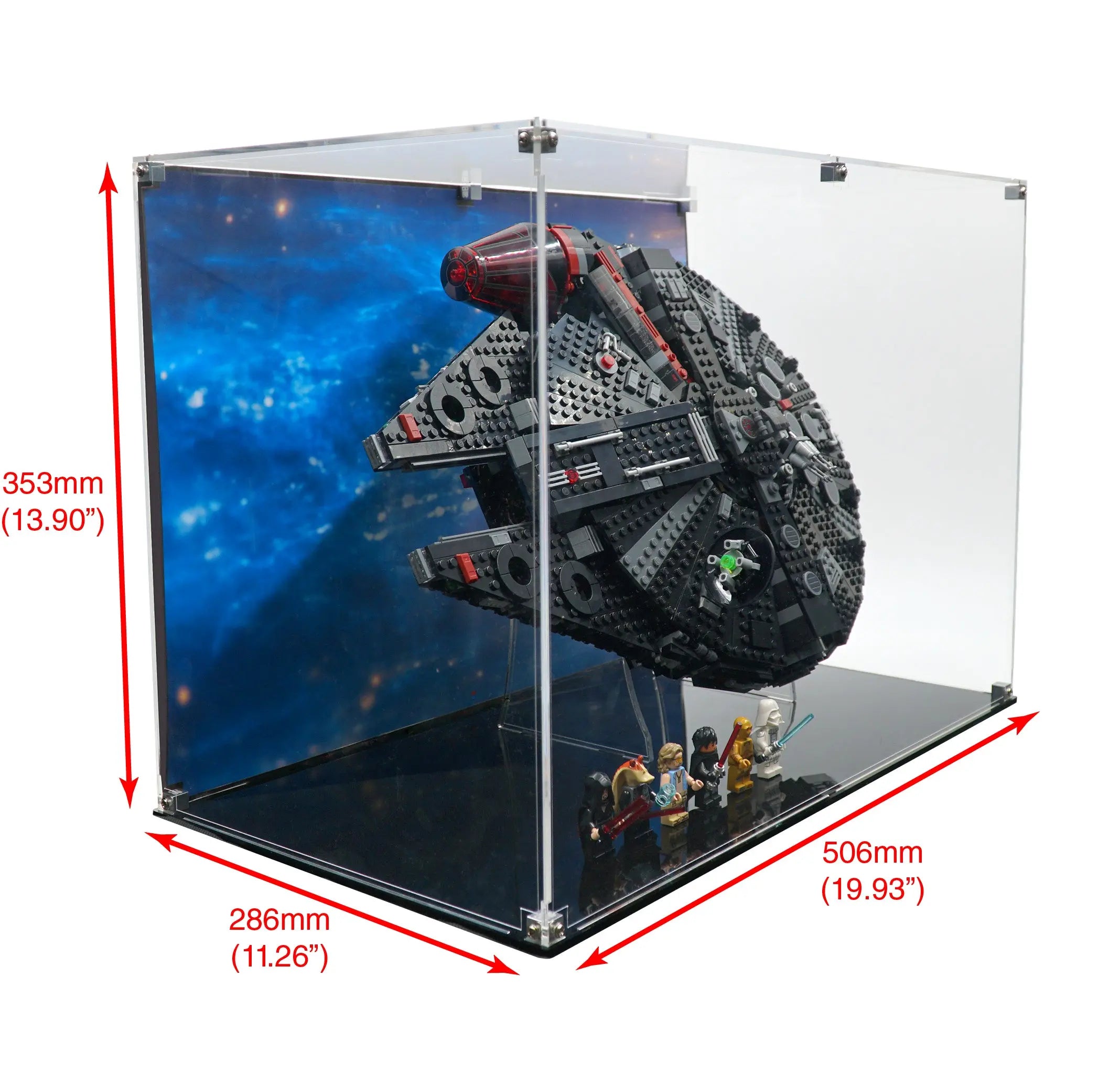 Display Case for LEGO 75389 The Dark Falcon | Brickcessories