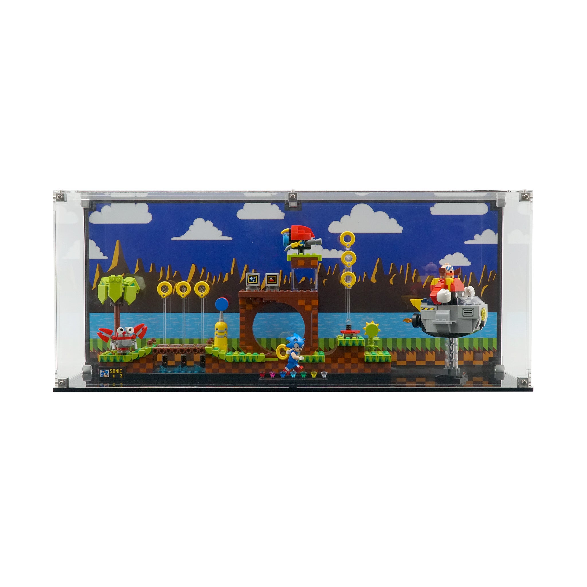 Display Case for LEGO 21331 Sonic the Hedgehog Green Hill Zone
