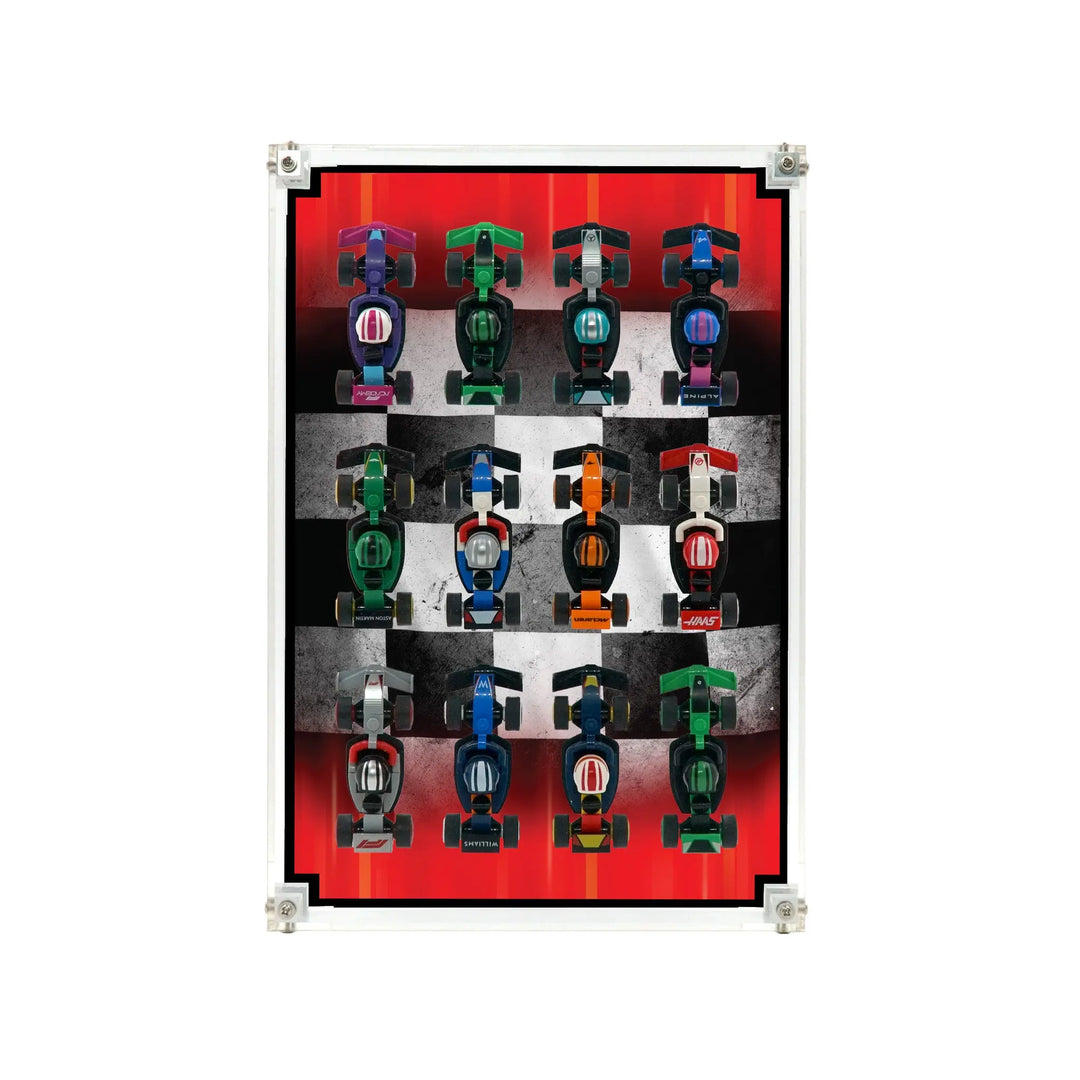 WETCEAOM Acrylic Display Case Frame Compatible with Lego 71049 Collectables F1 Race Cars Wall Panels, Photo Frames, Backdrops 27 x 27 x 5 cm (Model Not Included) Black WETCEAOM Acrylic Display Case Frame Compatible with Lego 71049 Collectables F1 Race Cars Wall Panels, Photo Frames, Backdrops 27 x 27 x 5 cm (Model Not Included) Black