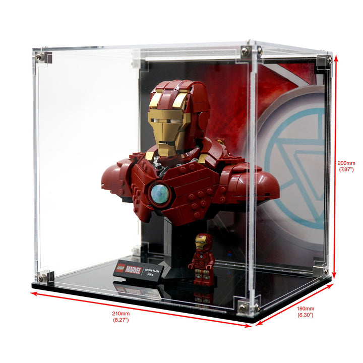 Brickcessories  Display Case for 76327 - Iron Man MK4 Bust
