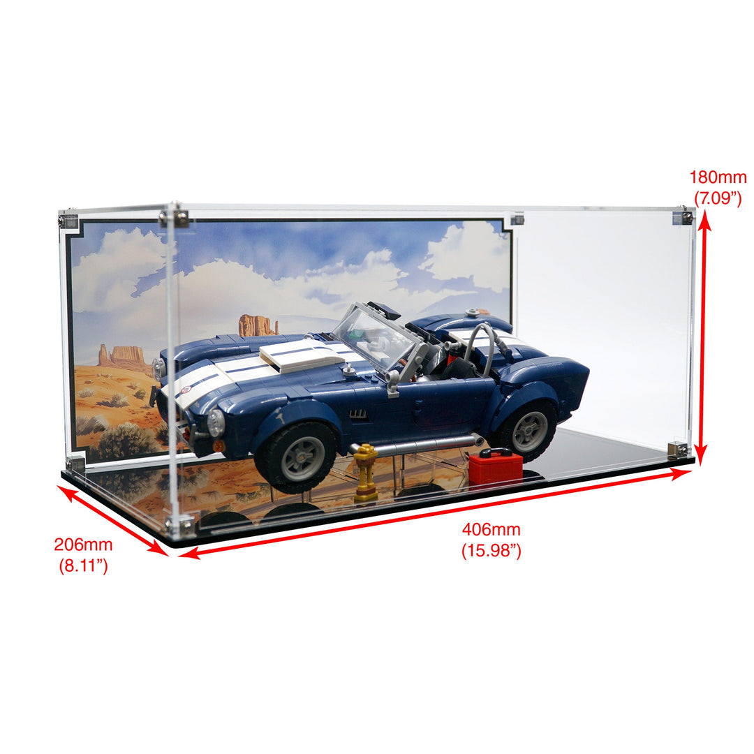 Brickcessories  Display Case for 10357 - Shelby Cobra 427 S/C