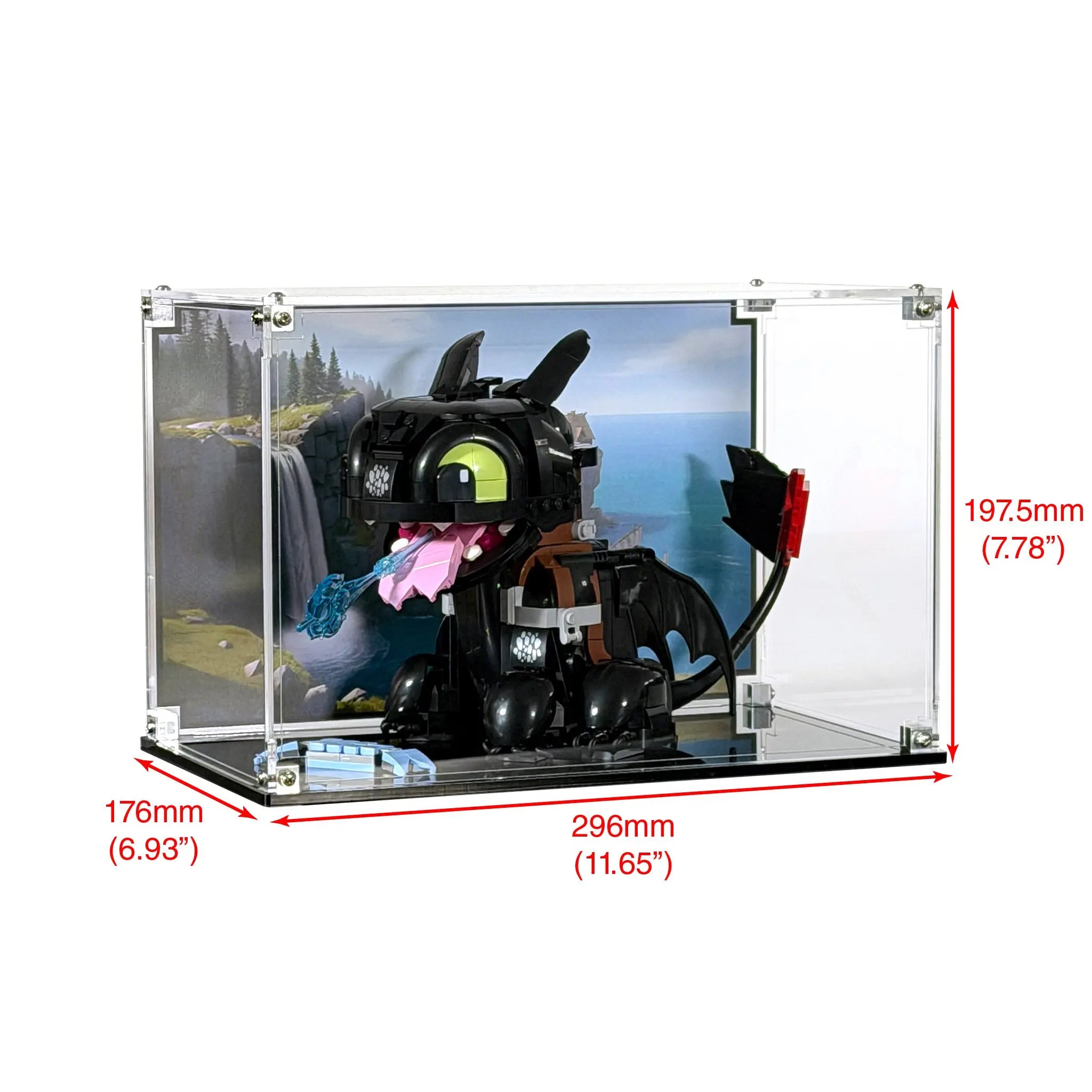 Display Case for LEGO 10375 Toothless | Brickcessories