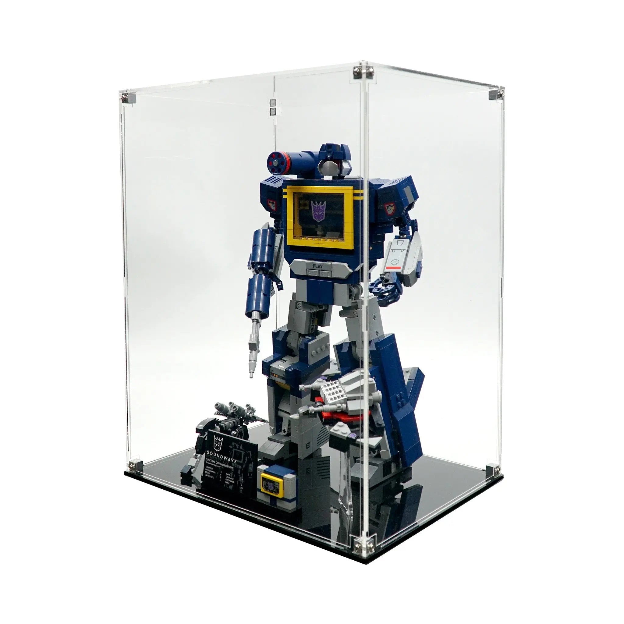 Display Case for LEGO 10358 Transformers Soundwave | Brickcessories