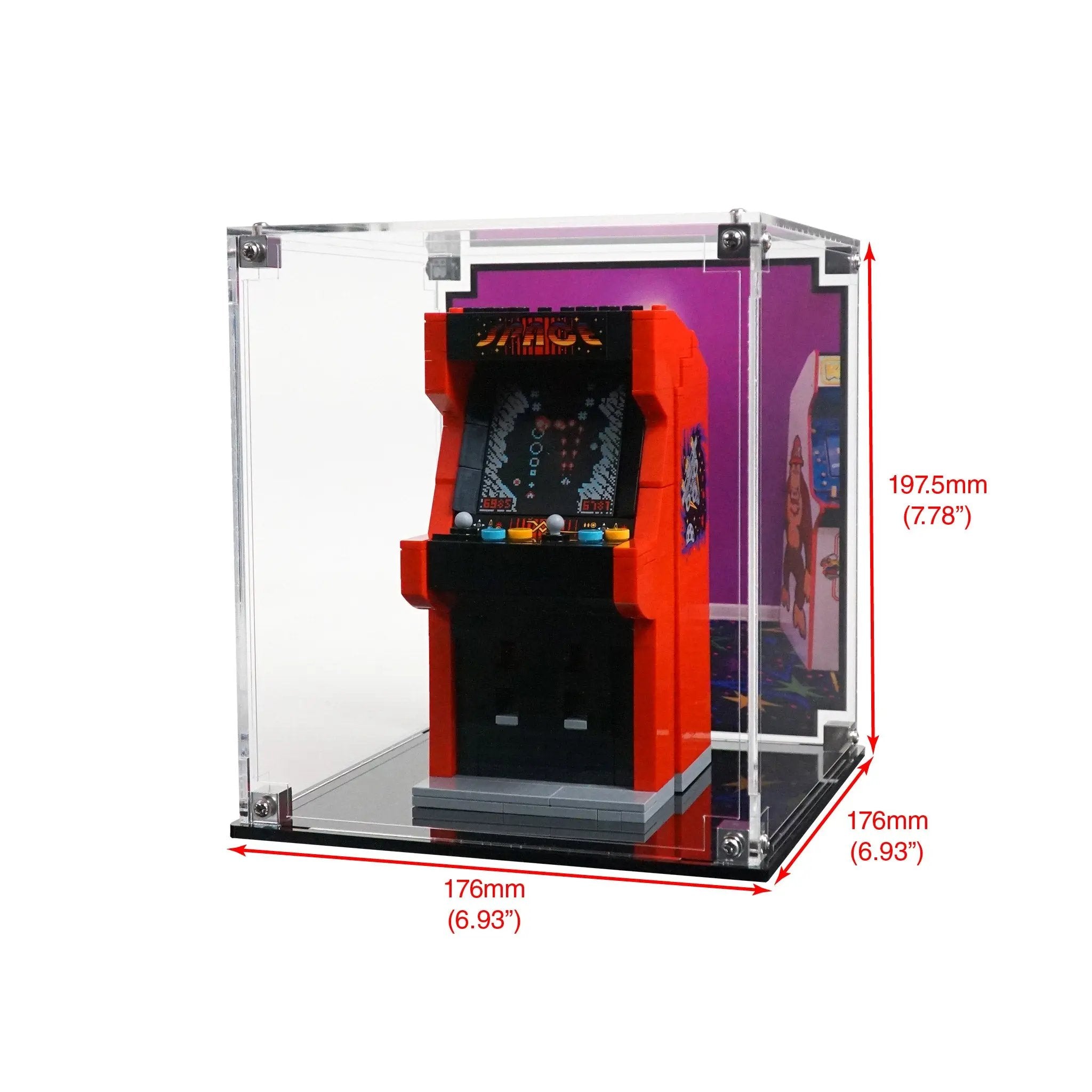 リコページ Display Case for LEGO 40805 Arcade Machine | Brickcessories