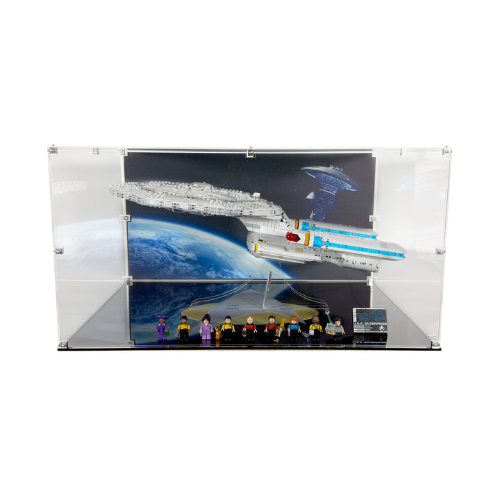 LEGO U.S.S. Enterprise NCC-1701-D Horizontal Display Case (10356 Star Trek: U.S.S. Enterprise D)