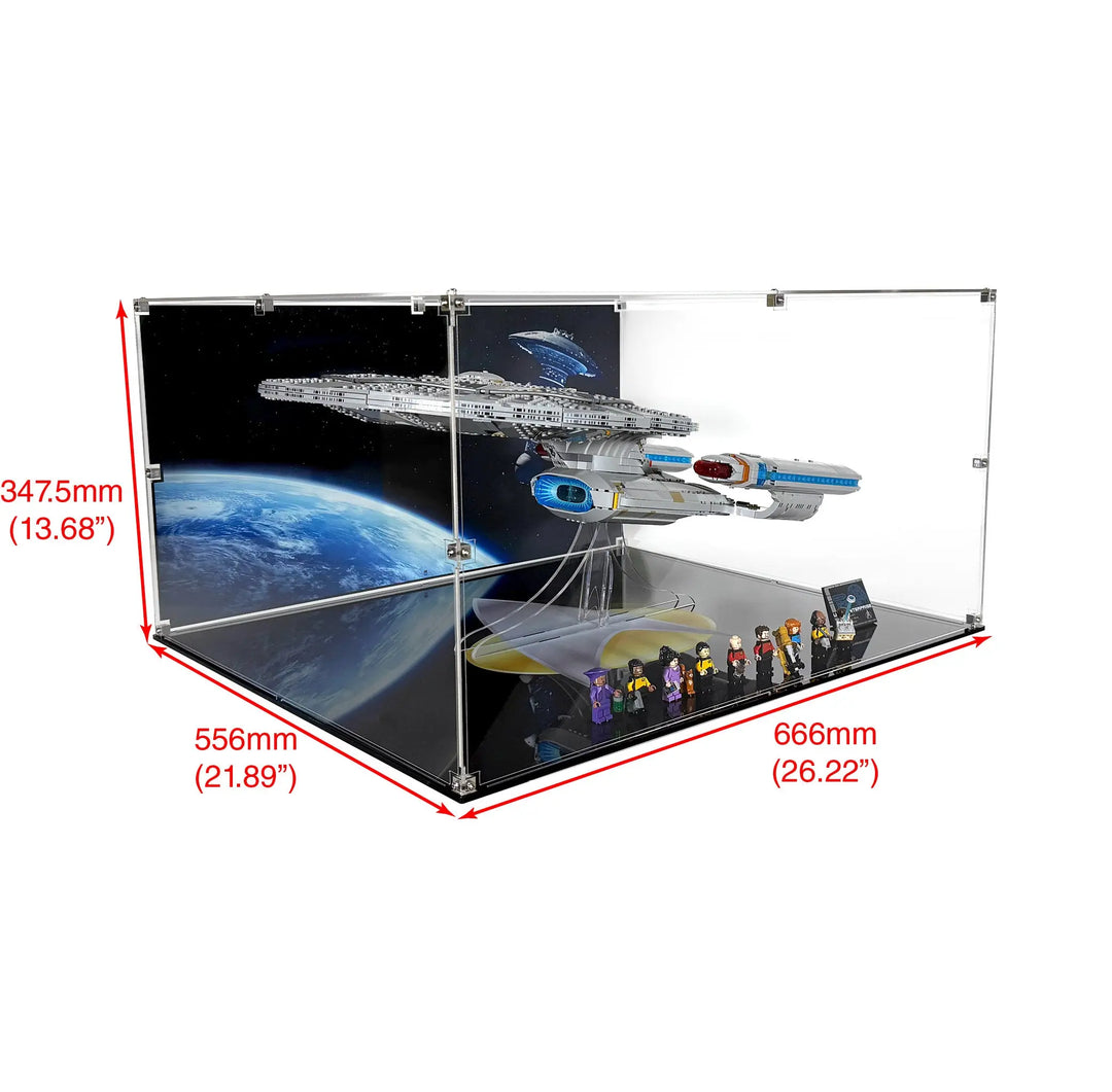 Display Case (Horizontal) for LEGO Star Trek U.S.S. Enterprise NCC-1701-D (10356)