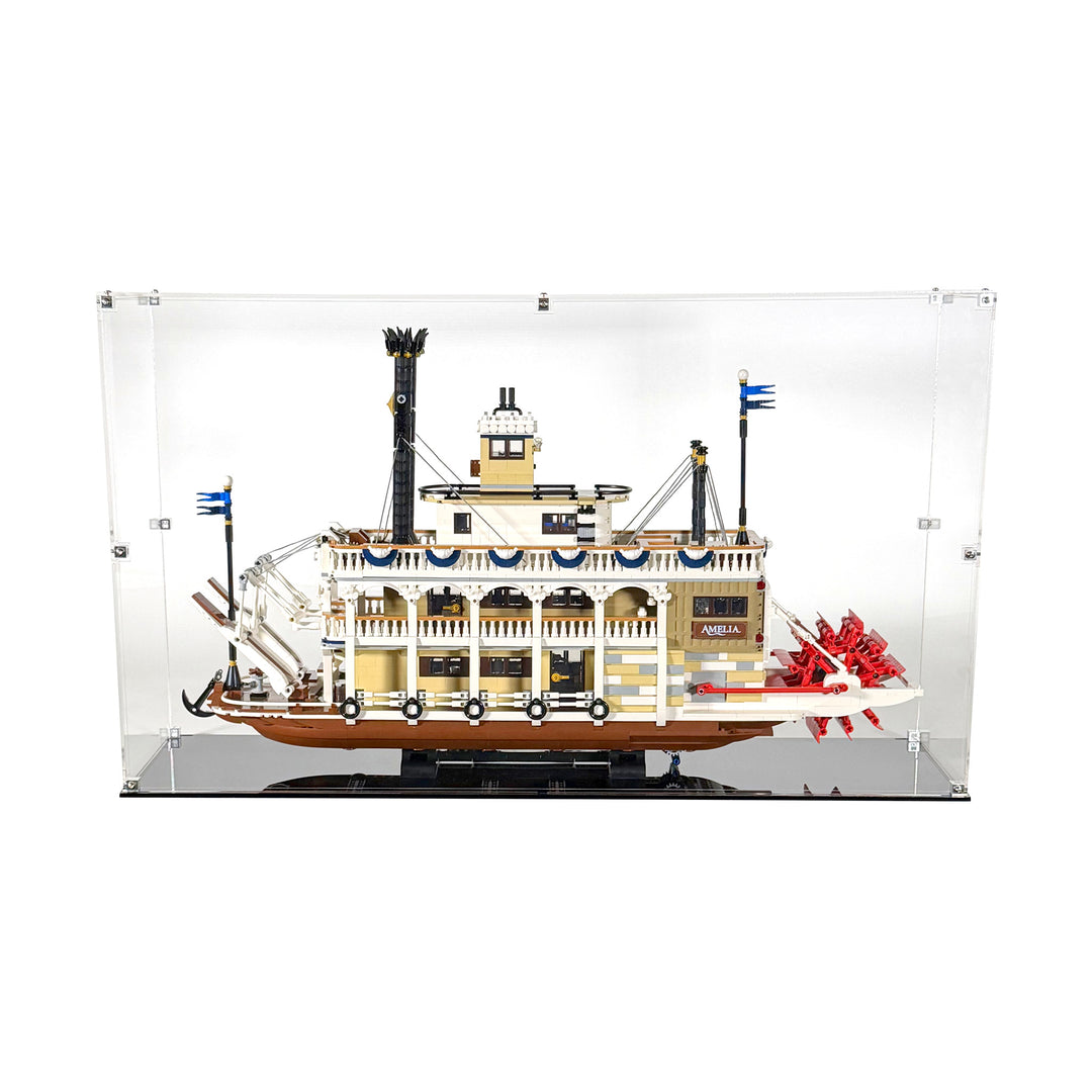 LEGO River Steamboat Display Case (21356: Ideas)