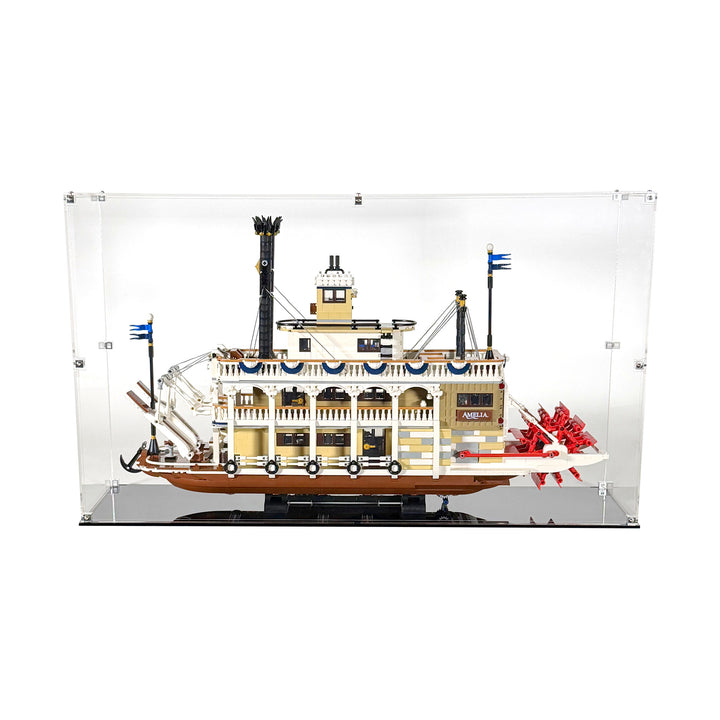 LEGO River Steamboat Display Case (21356: Ideas)