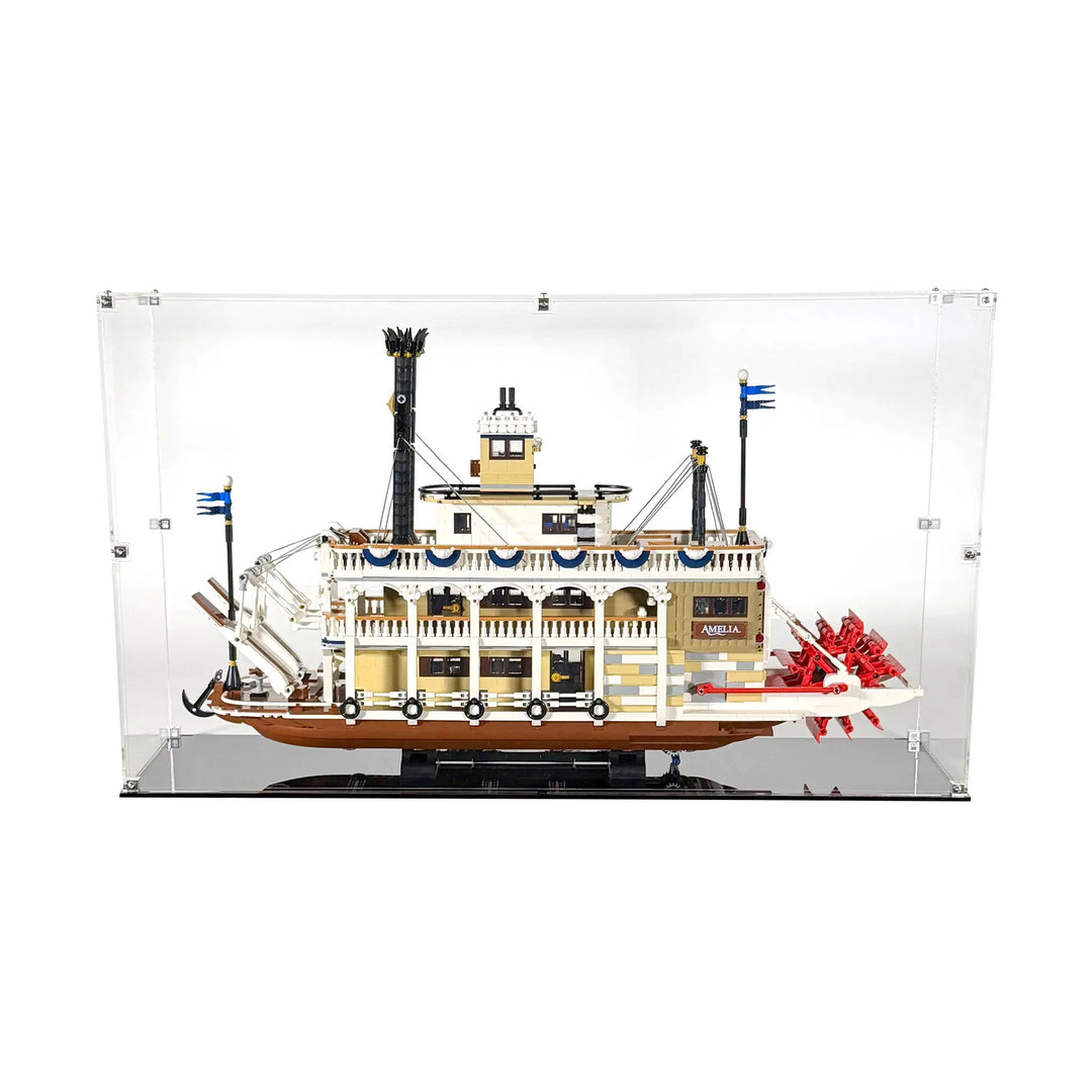 LEGO River Steamboat Display Case (21356: Ideas)