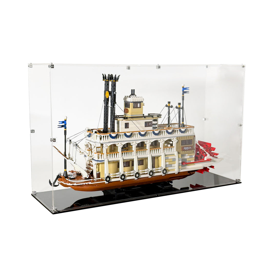 LEGO River Steamboat Display Case (21356: Ideas)