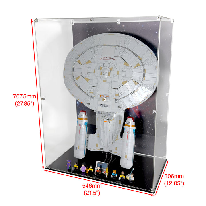 LEGO U.S.S. Enterprise NCC-1701-D Vertical Display Case (10356 Star Trek: U.S.S Enterprise D)