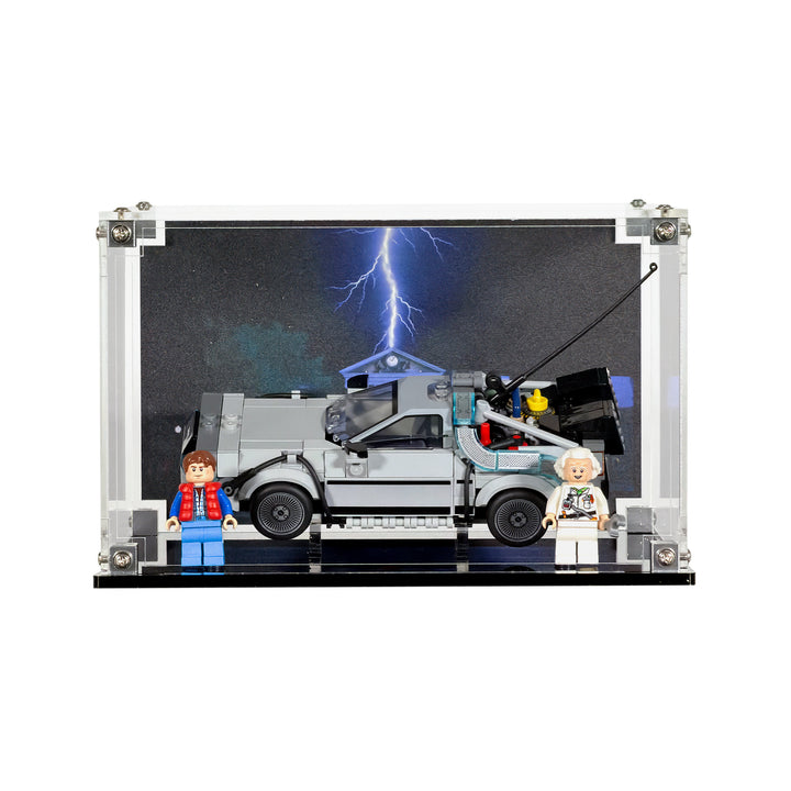 Display Case for Speed Champions 77256- LEGO Time Machine from Back to the Future