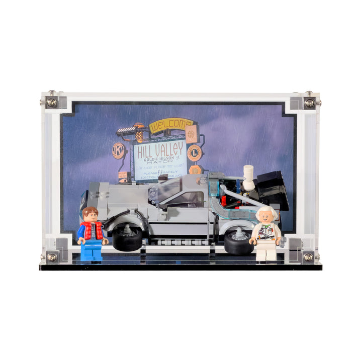 Display Case for Speed Champions 77256- LEGO Time Machine from Back to the Future