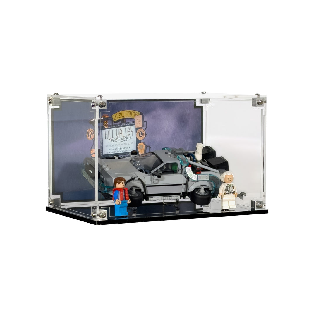 Display Case for Speed Champions 77256- LEGO Time Machine from Back to the Future