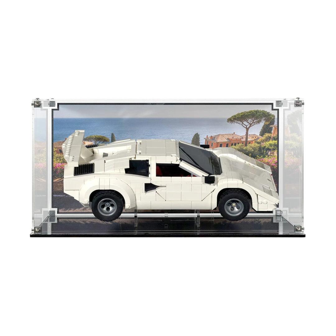 Display Case for LEGO Icons Lamborghini Countach 5000 Quattrovalvole (10337)