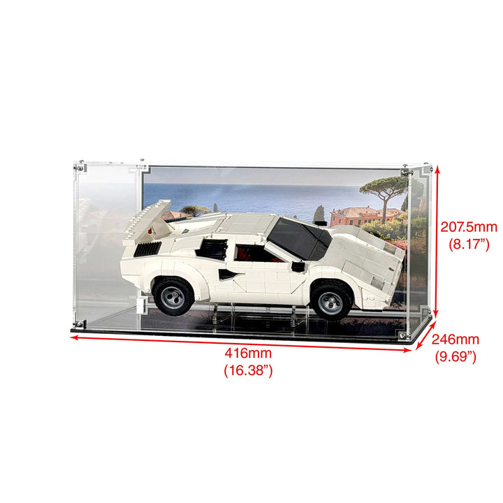 Display Case for LEGO Icons Lamborghini Countach 5000 Quattrovalvole (10337)