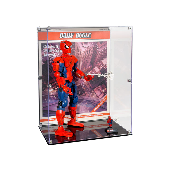 Display Case for LEGO Marvel Spider-Man Hero Figure - Standing (76346)