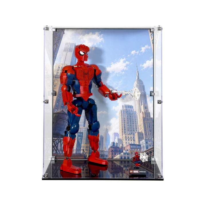 Display Case for LEGO Marvel Spider-Man Hero Figure - Standing (76346)