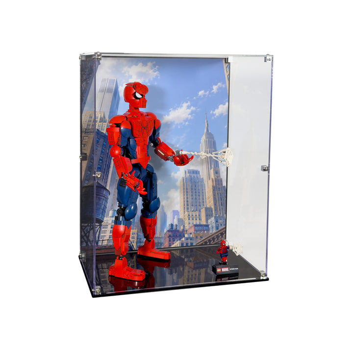 Display Case for LEGO Marvel Spider-Man Hero Figure - Standing (76346)