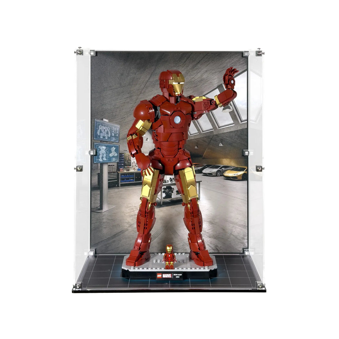 Brickcessories  Display Case for LEGO Marvel Iron Man Mark III Collectors' Edition (76344)