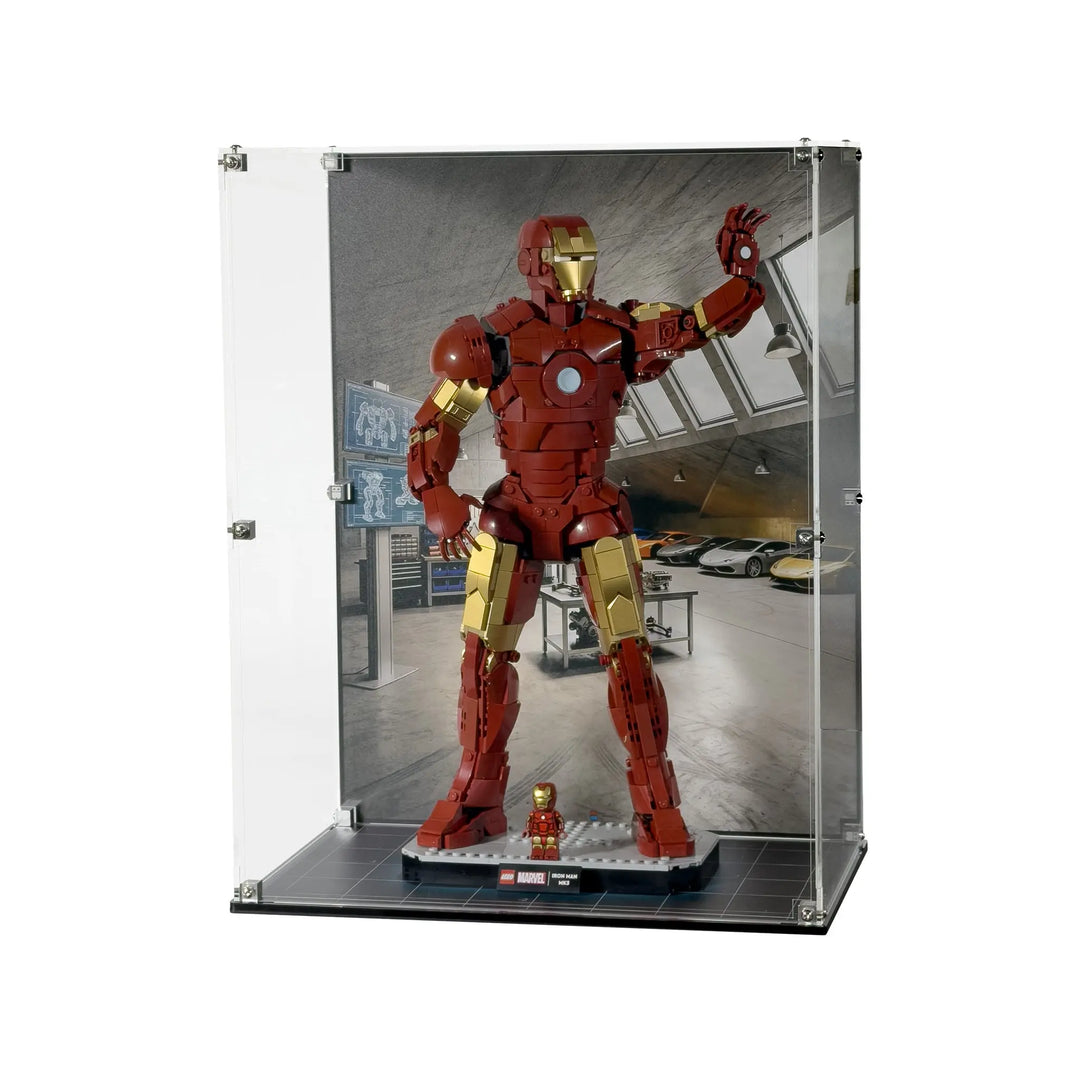 Brickcessories  Display Case for LEGO Marvel Iron Man Mark III Collectors' Edition (76344)