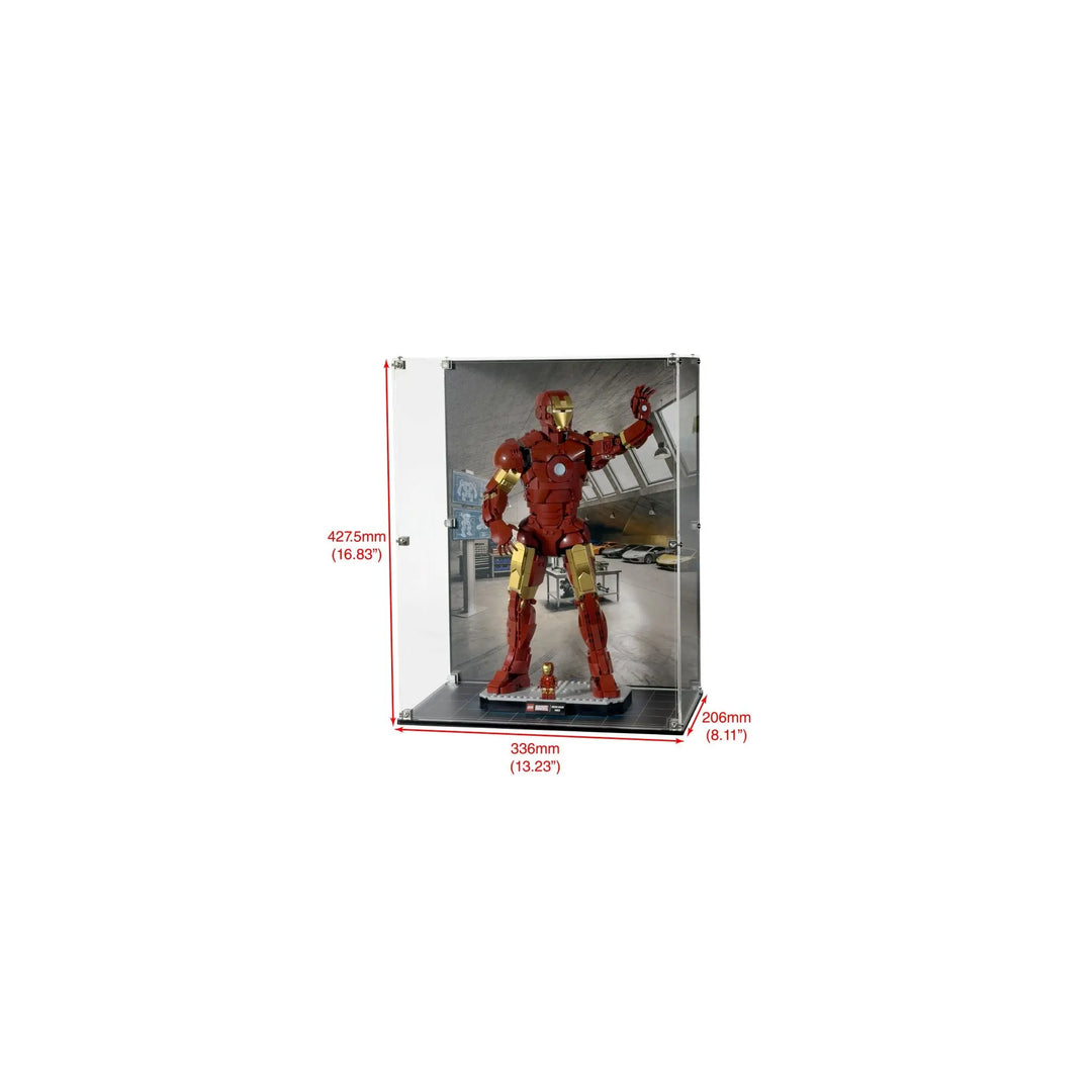Brickcessories  Display Case for LEGO Marvel Iron Man Mark III Collectors' Edition (76344)