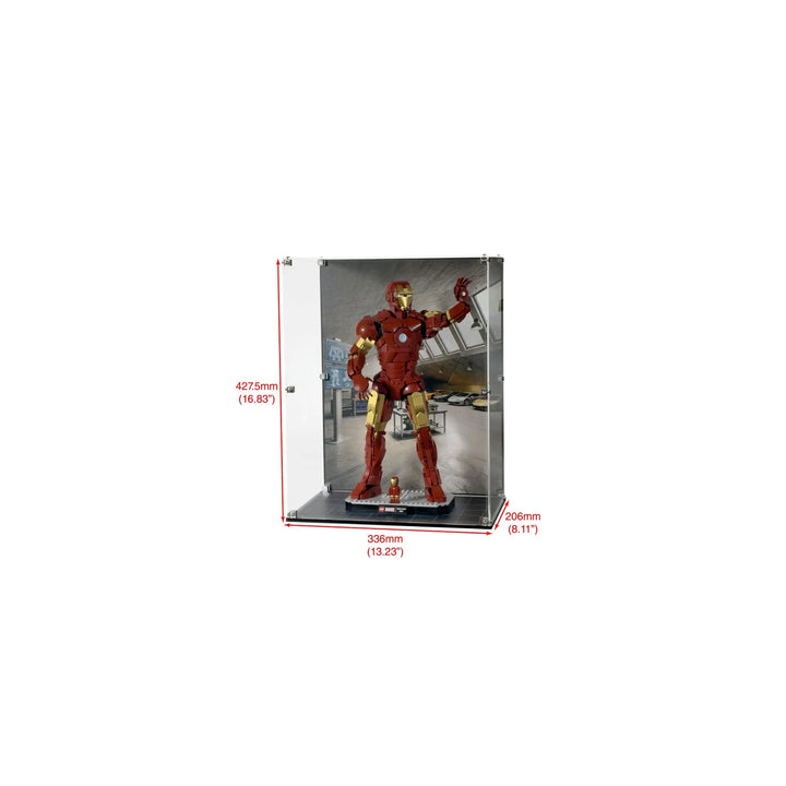 Brickcessories  Display Case for LEGO Marvel Iron Man Mark III Collectors' Edition (76344)